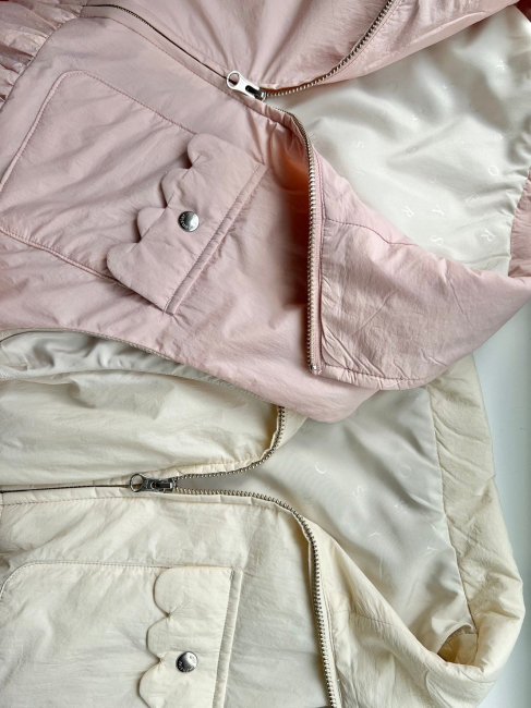 在庫調整】scallop pocket W zip vest 【4色展開】※順次発送予定 ...