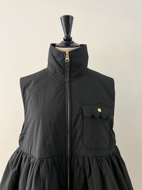 在庫調整】scallop pocket W zip vest 【4色展開】※順次発送予定 ...