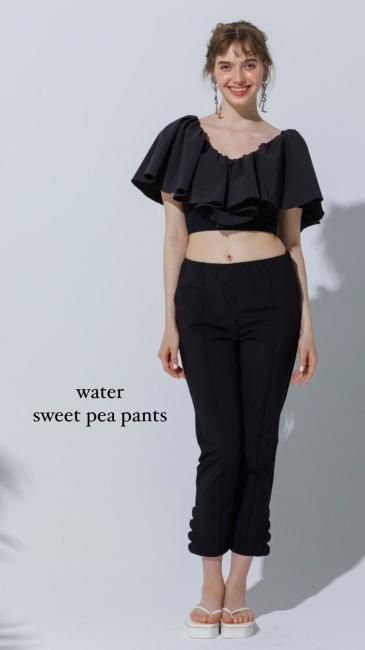 ウォータースイートピーパンツwater sweet pea pants【ブラックのみ/SMサイズ展開】※順次発送予定 - RosyMonster