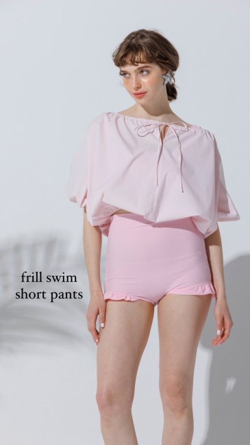 再販/予約販売】frill swim short pants【ピンクのみ】※6月末頃より ...