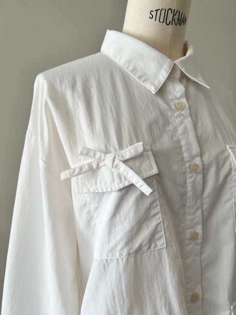 8/30～【SUMMER SALE】safari ribbon shirt【4色展開】※9/5頃より順次発送予定 - RosyMonster