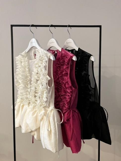 ロージーモンスター　jellybeans frill sheer vest rosymonster jellybeans frill sheer vest