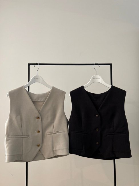 10/26～【MORE FINAL SALE】mannish ribbon vest【2色展開】※11/7頃より順次発送予定 - RosyMonster