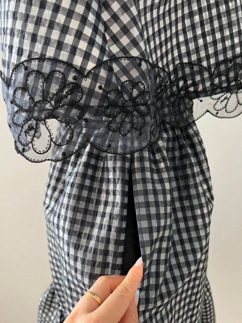 10/26～【MORE FINAL SALE】grossy gingham skirt 【2色展開】※11/7頃より順次発送予定 -  RosyMonster