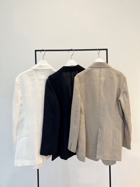 11/22～【MORE FINAL SALE】handsome linen jacket【3色展開】※11/29頃より順次発送予定 -  RosyMonster