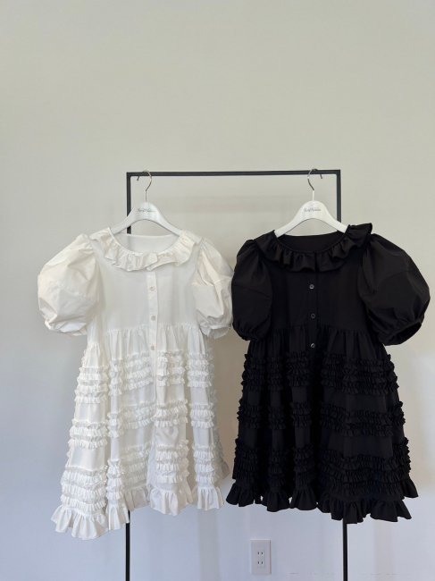 【在庫調整】gorgeous mini frill tunic【2色展開】※順次発送予定 - RosyMonster