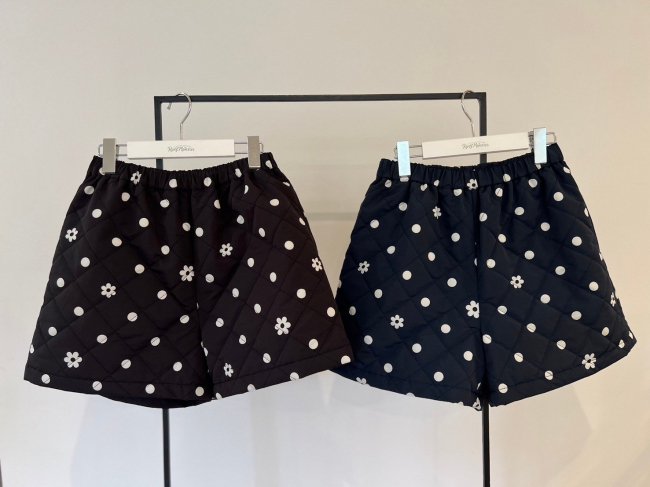 flower dot quilting short pants【2色展開】※順次発送予定 - RosyMonster