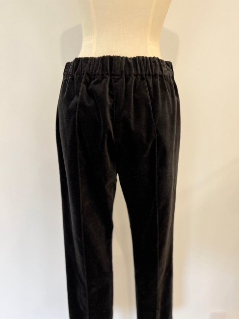 【予約販売】velour like sweet pea pants【スミクロのみ/3サイズ展開】※12月上旬頃より順次発送予定 -  RosyMonster