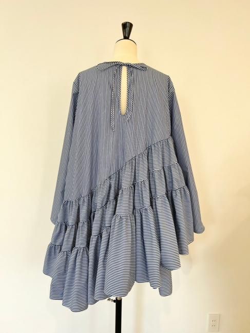 March Opera tiered OP【ベージュギンガムのみ/2サイズ展開】※順次発送