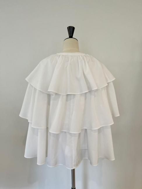 9/20～【MORE FINAL SALE】frill mant blouse【2色展開】※9/25頃