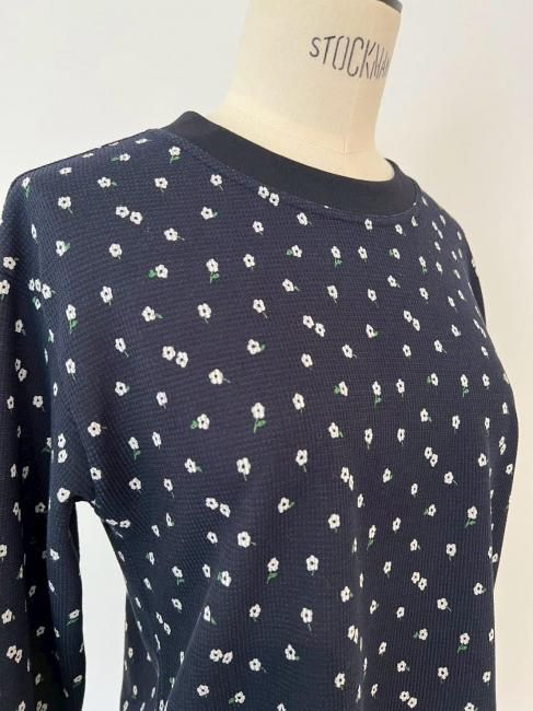rosymonster flower cut and sew ホワイト 7/15～【SUMMER SALE】flower waffle cut and sew 【2色展開