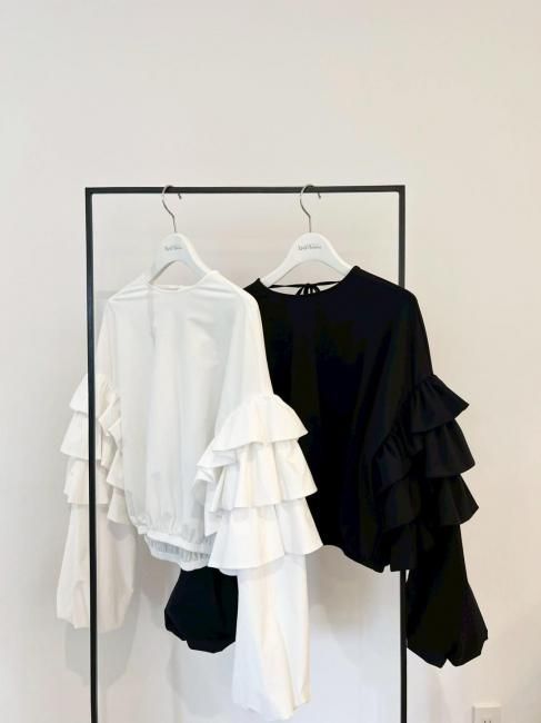 10/18～【MORE FINAL SALE】triple frill pullover【2色展開】※順次