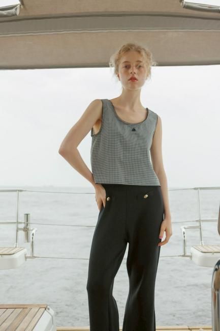 8/9～【SUMMER SALE】gingham tank top【2色展開】※8/26頃より