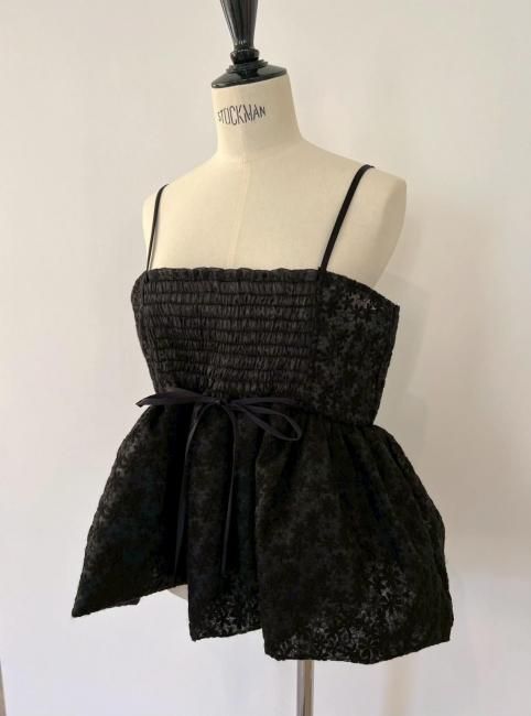 8/9～【SUMMER SALE】flora veil camisole【2色展開】※8/26頃