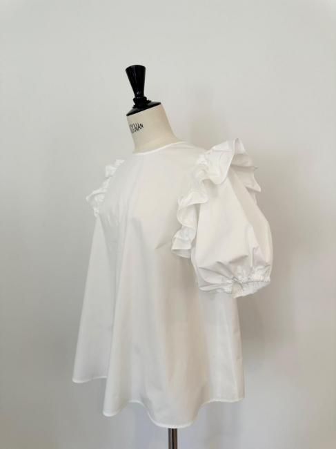 11/17～【MORE FINAL SALE】triple frill blouse【ライトイエローのみ