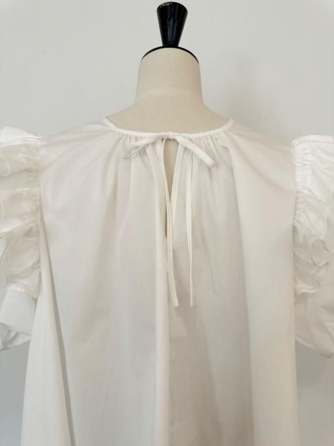11/17～【MORE FINAL SALE】triple frill blouse【ライトイエローのみ