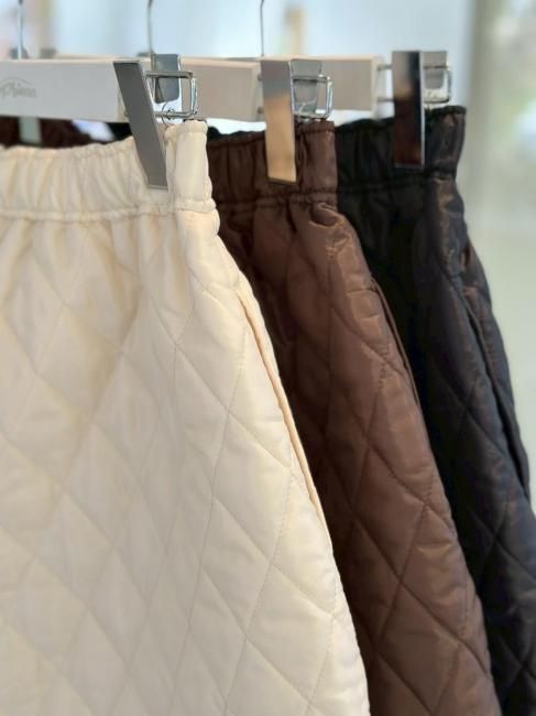 在庫調整】POSY quilting short pants【3色展開】※順次発送予定