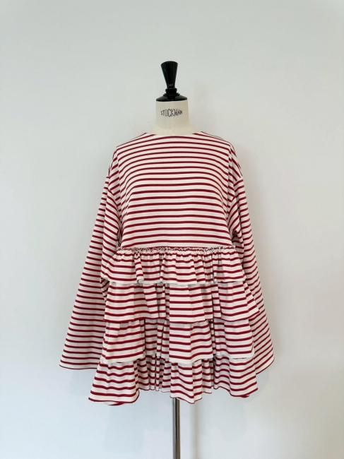 ロージーモンスター kurage border tunic 黒 ロージーモンスター