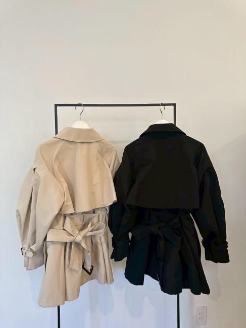 ロージーモンスター　トレンチコート　volume sleeve middle 在庫調整】volume sleeve middle trench coat【2色展開】※順次