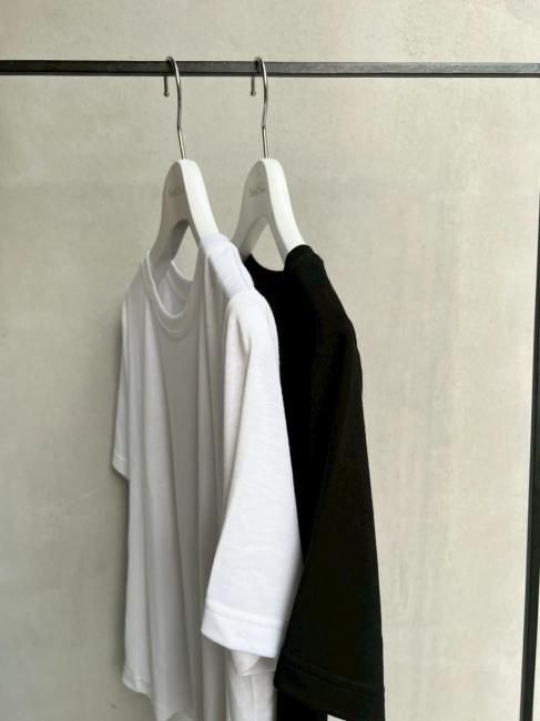 在庫調整】argan hug tee（半袖2枚組）【2色展開】※順次発送予定