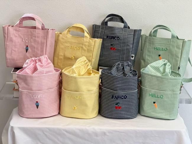 予約販売】gingham maru tofu bag【4色展開】※ご注文より3週間程