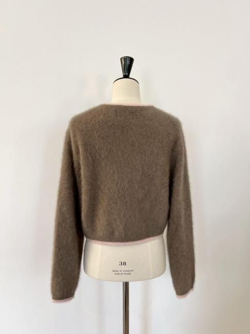 在庫調整】bi-color konkon cardigan【5色展開】※順次発送予定