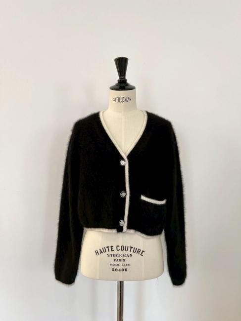 在庫調整】bi-color konkon cardigan【5色展開】※順次発送予定