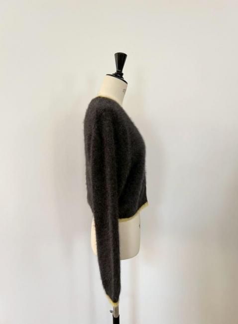 在庫調整】bi-color konkon cardigan【5色展開】※順次発送予定