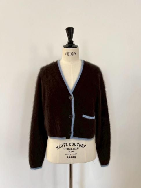 ロージーモンスター　コンコンカーディガン 予約販売】bi-color konkon cardigan【5色展開】※10月末～11月