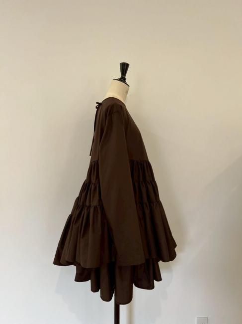 予約販売】October Opera tiered OP【ブラウン,ホワイトのみ/2