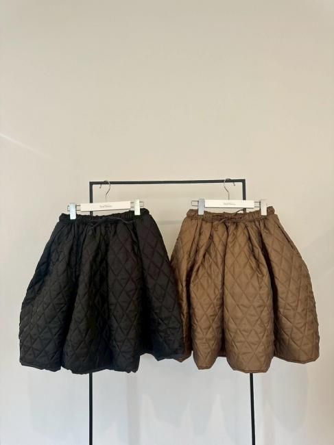BRIEFING 黒 M キルティングスカート 予約販売】check and quilting skirt【2色展開】※10月末頃より