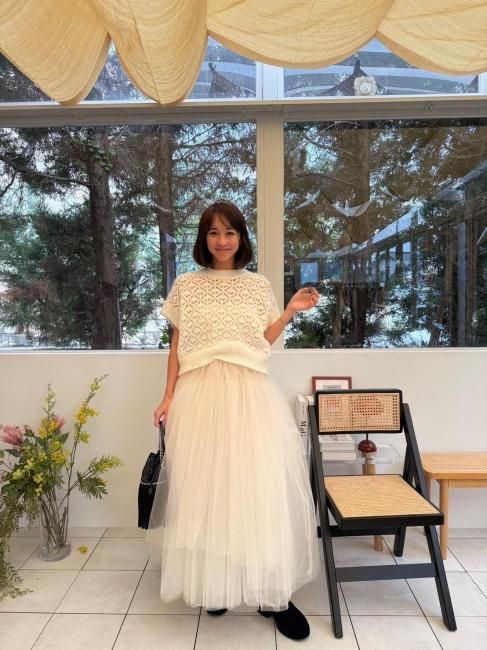 gradation tulle airy skirt 【グレーのみ/2サイズ展開】※順次発送予定