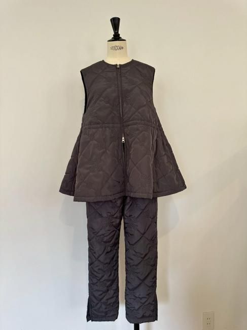 在庫調整】flower quilting pants【2色展開/2サイズ展開】※順次発送