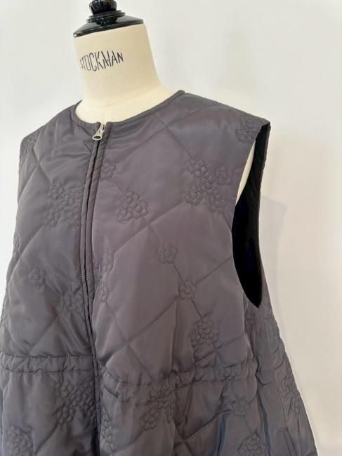 rosymonster フラワーバタフライキルティングベスト rosy monster フラワーバタフライキルティングベスト