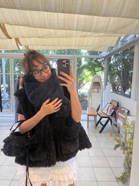 予約販売】bearly boa vest【3色展開】※11月下旬頃より順次発送予定