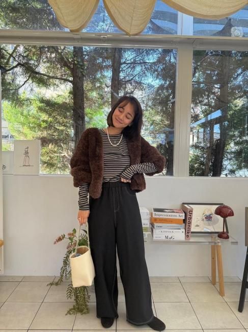 在庫調整】border & simple argan hug tee（長袖2枚組）【3色展開