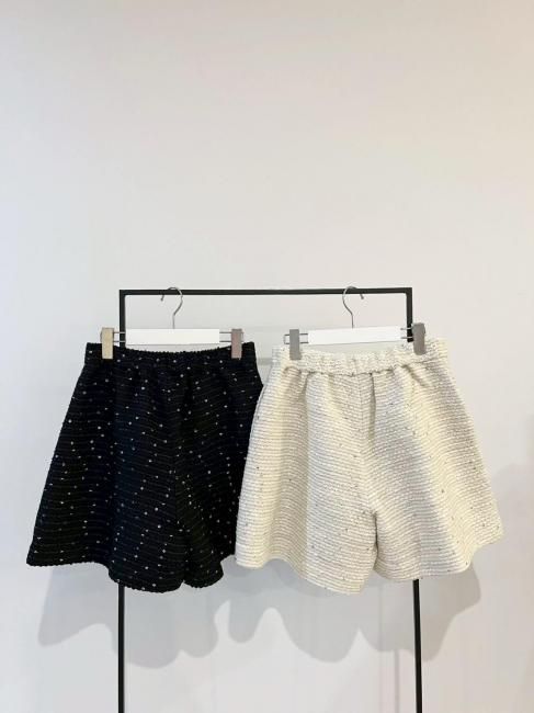 在庫調整】dream weave garden tweed short pants【2色展開/2サイズ