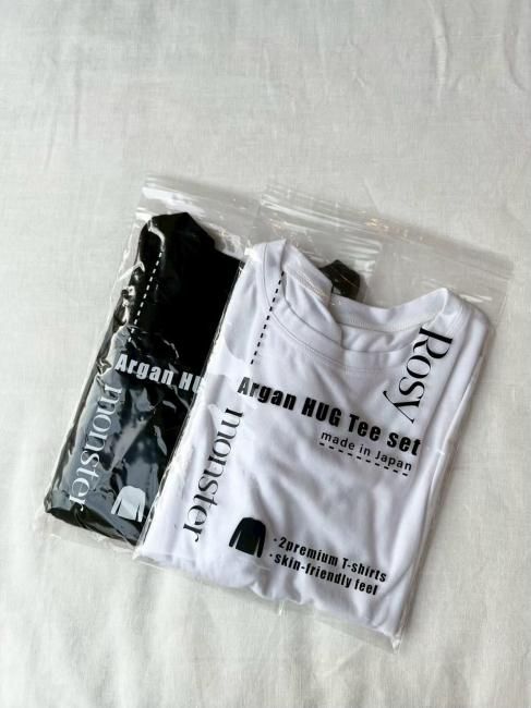 再販/予約販売】argan hug tee（長袖2枚組）【2色展開】※12月中旬