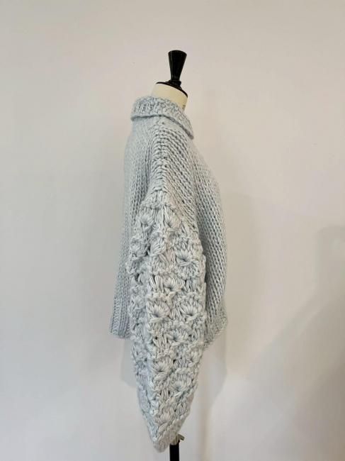 在庫調整】hand knit zip blouson【4色展開】※順次発送予定 - RosyMonster