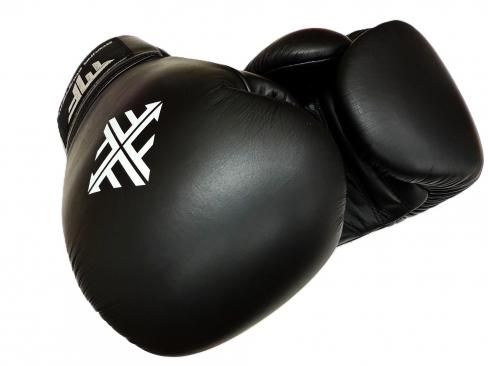 MF エムエフ 14oz プレミアムボクシンググローブ ヒモ式 黒 本革