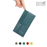 <br>厚さ3mmの極薄長財布 | ポケットウォレットM<br>
レッド・ネイビー・グレージュ・グリーン 【全4色】 pwss