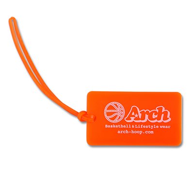 ball logo bag tag【neon orange】