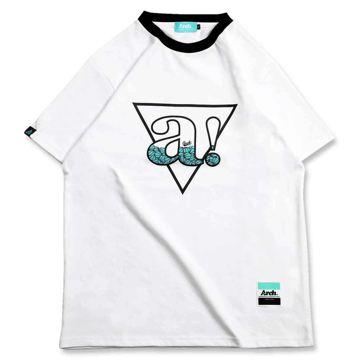 triangle a! tee［DRY COTTON］【white】