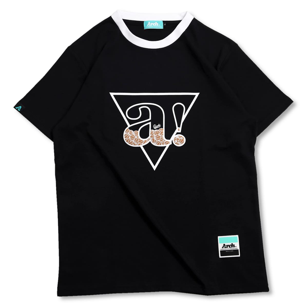 triangle a! tee［DRY COTTON］【black】