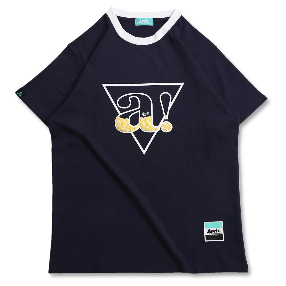 triangle a! tee［DRY COTTON］【navy】