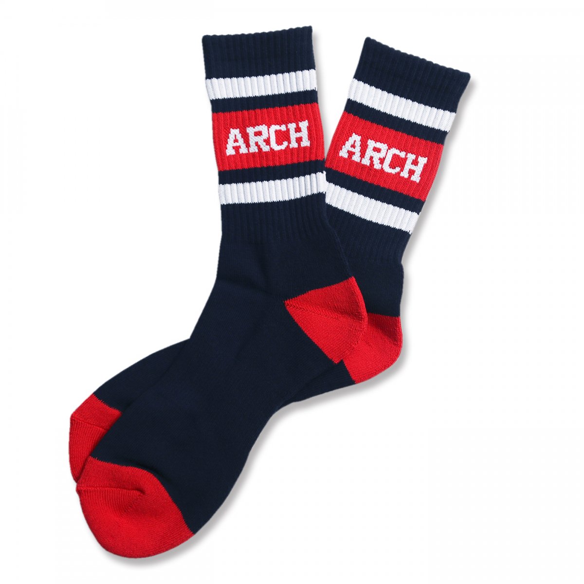 classic sporty mid. socks【navy/red】