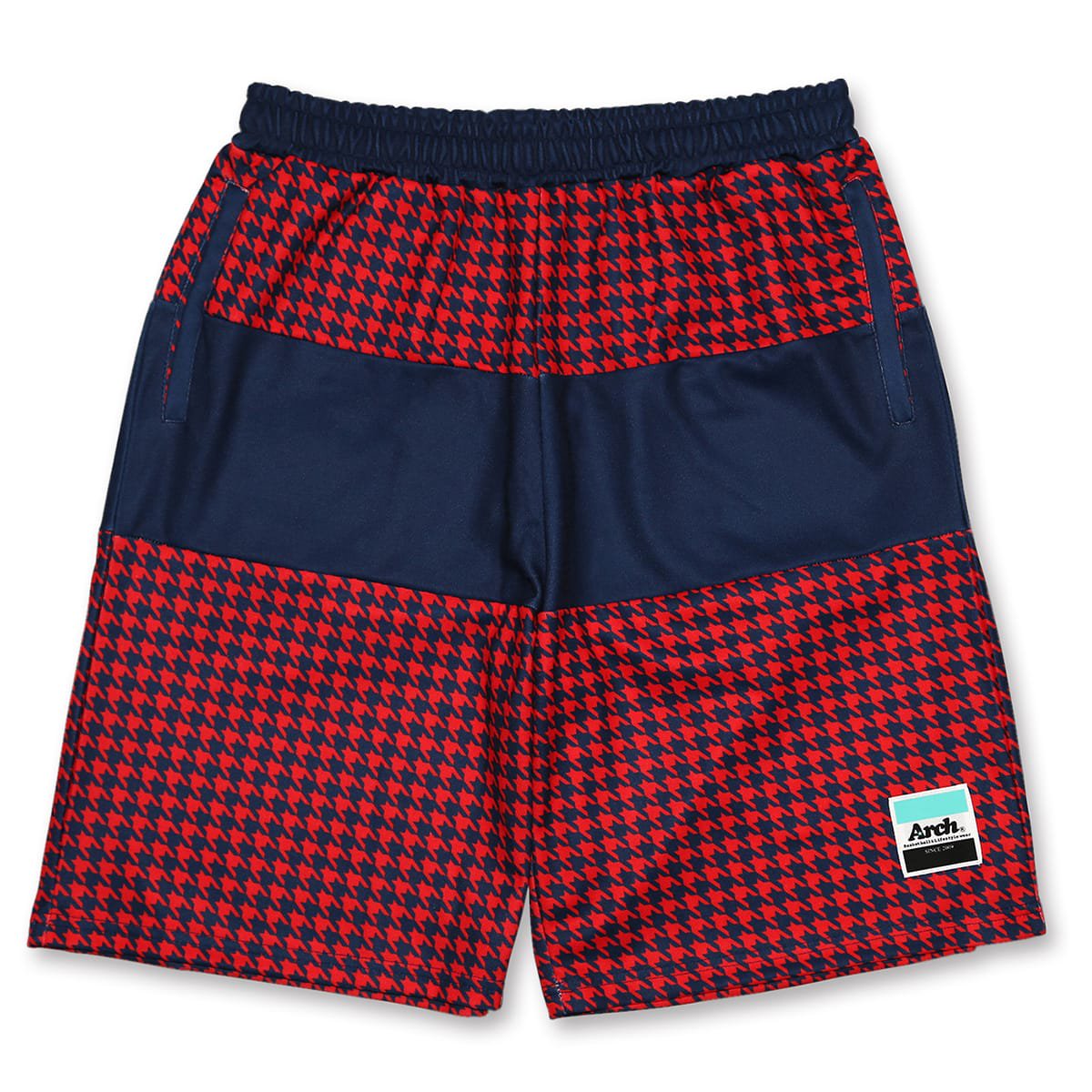 CDR paneled shorts【navy/red】