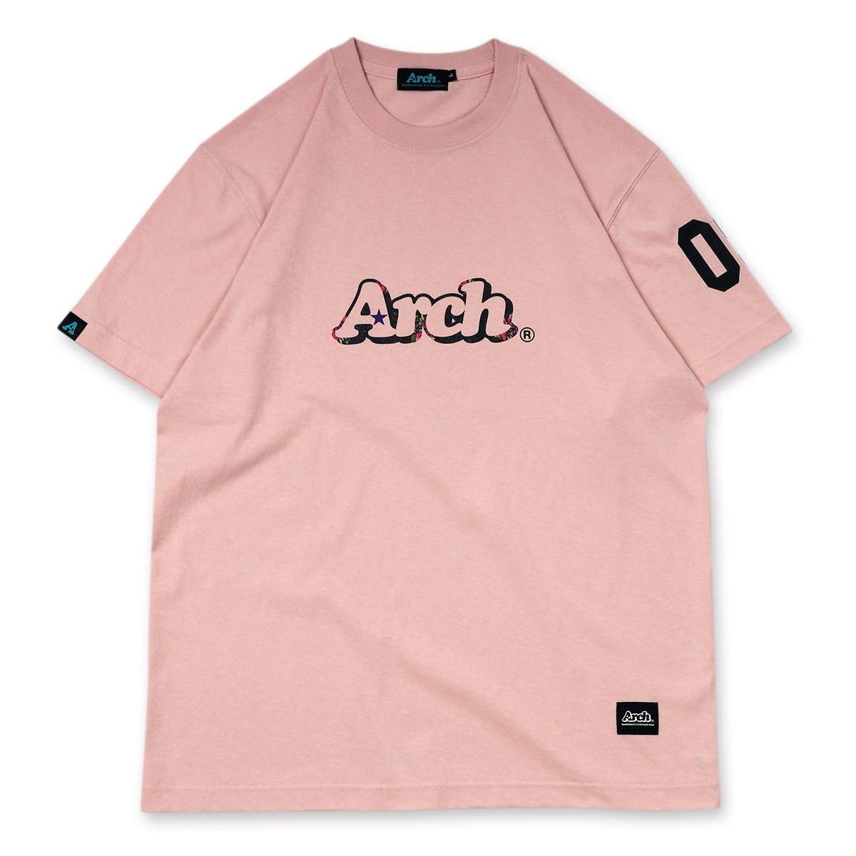 バスケ アーチ ベーシックロゴ Tシャツ ピンク