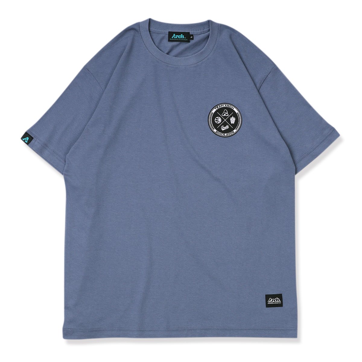 team arch patched tee【slate blue】 - Arch ☆ アーチ