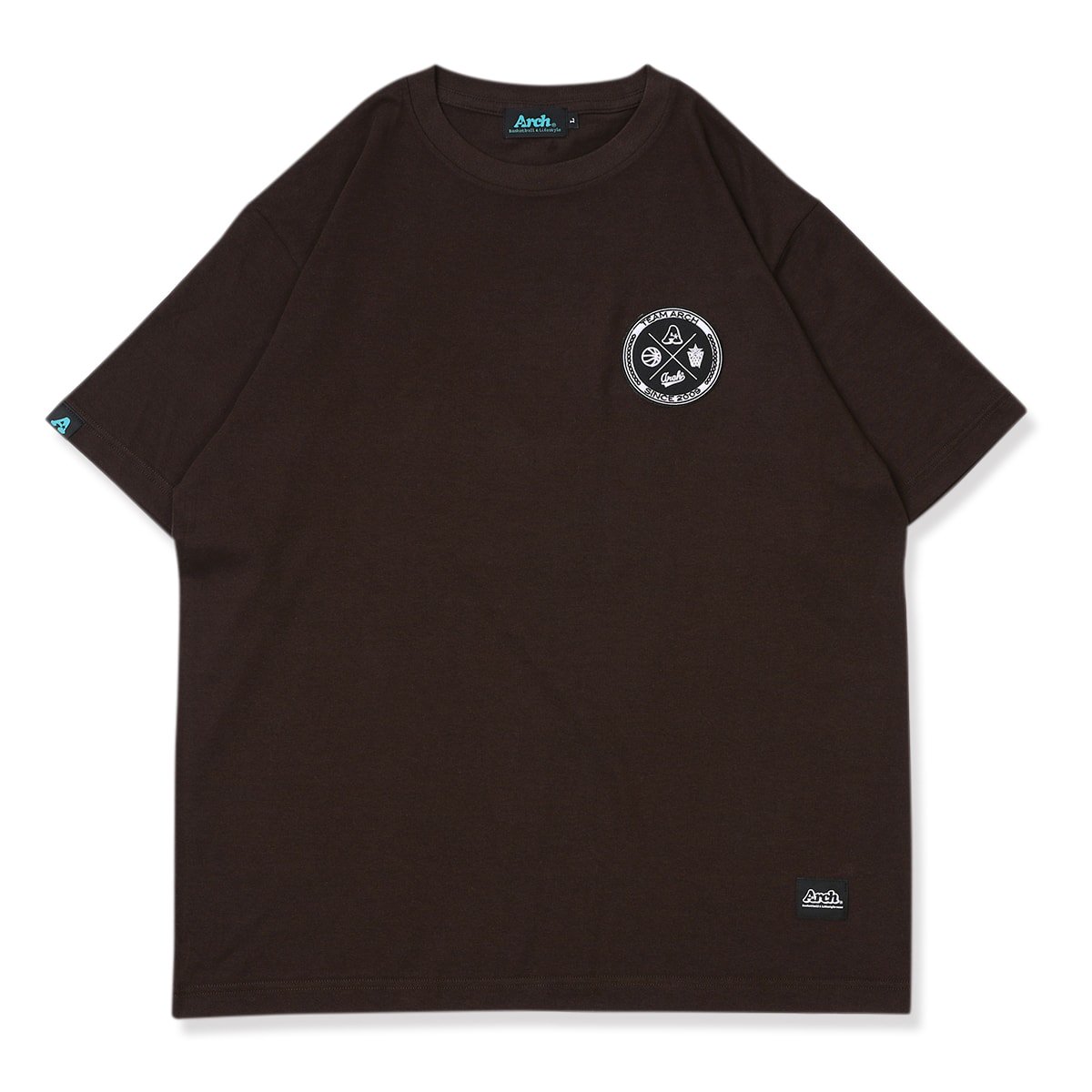 team arch patched tee【brown】 - Arch ☆ アーチ [バスケットボール